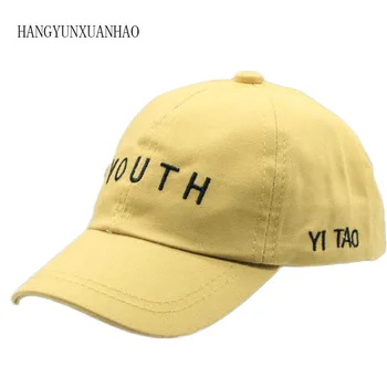 2018 Coreea de Copii HipHop Capace de TINERET litere Copil pălărie de Vară pentru copii Pălărie de Soare Băieți Fete Snapback vârsta de 2-8 ani