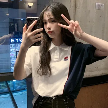 Femei Alb Roz casual tricou Kawaii streetwear Doamnelor Fete Stil coreean top de vara tricouri Minunat Tricou