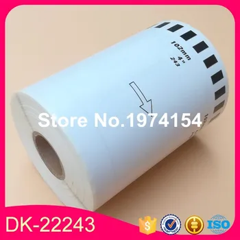 3 Refill Role Compatibile DK-22243 Eticheta 102mm*30.48 M Continuu Compatibil pentru Brother QL-1060 Imprimantă de Etichete Hârtie Albă DK2243