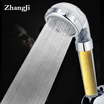 Zhangji lamaie si lavanda de îngrijire a pielii cap de duș cu aromă de înlocuire de înaltă presiune de economisire a apei dusuri cu SPA anioni bile