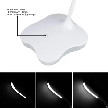 De Masă flexibile, LED-uri Lampa de Birou USB de Încărcare Biroul de Acasă de Studiu Estompat Lumina de Noapte