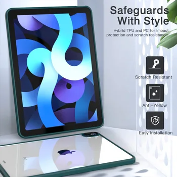 Rezistent la șocuri Caz Pentru iPad Aer 4 2020 Caz Moale Ultra Mat Subțire Capacul de Protecție Funda Pentru iPad cu aer4 2020 Cazuri Coque Clar Spate