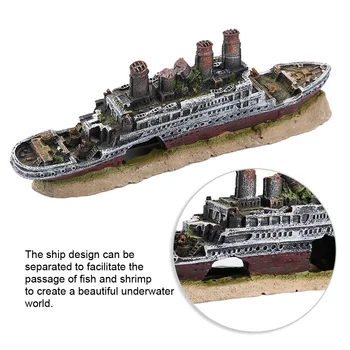 Titanic A Pierdut Barca Naufragiat Nava De Decor Acvariu Ornament Epava Ornamente Folosite Pentru Acvariu De Decor Și Amenajare A Teritoriului