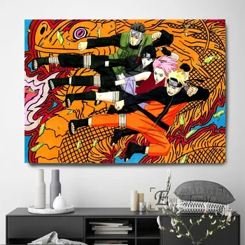 Caractere Naruto Anime Opera De Arta Canvas Printuri Moderne, Pictura, Postere De Arta De Perete Imaginile Pentru Camera De Zi De Decorare Cadru Nr.