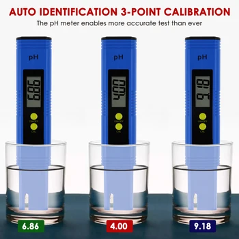 Pentype Calitatea Apei pH-Metru Lichid Aciditate Tester 0.01 pH Precizie pentru Acvariu, Piscina, Spa, de Laborator, de uz Casnic