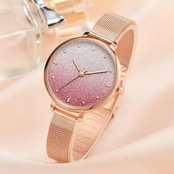 De Vânzare la cald Casual Femei Ceasuri de Moda de Lux Cerul Înstelat Plasă de Femei Ceas Doamnelor Ceas Feminino Zegarki Damskie Reloj Mujer