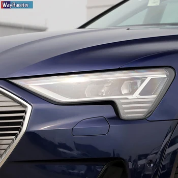 Masina Față de Lumină Transparent TPU Autocolant Faruri Folie Protectoare Pentru Audi A3 8V A4 B8 B9 A5 A6 C8 A7 A8 TT Etron R8 Accesorii