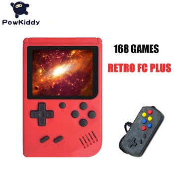 Powkiddy Q3A Joc Video Consola Retro 8 Biți Retro Mini de Buzunar Portabile Joc de Jucător Built-in 168 de Jocuri Clasice pentru Copii Cadouri