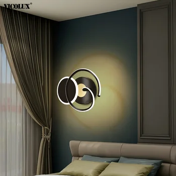 LED-uri moderne Candelabru Lămpi de Studiu Living Camera Copiilor Bedroom Home Coridor, Culoar de Aur Negru Estompat Lumini de Iluminat Interior