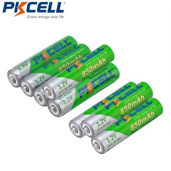 8pcs/lot PKCELL Original AAA NIMH acumulator 1.2 V 850mAh AAA Ni-MH Scăzut de Auto-Descărcare de gestiune Baterii Reîncărcabile aaa