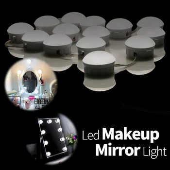 CanLing cu LED-uri Moderne Oglinda Masa de toaleta Vanitatea Lumina DIY Make-up Oglindă Lampă fără Trepte Reglabile de la Hollywood Oglindă Lampă de Perete Becuri