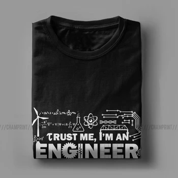 Barbati Tricouri Încredere în Mine eu sunt Inginer Tricou Nikola Tesla energie Electrică Știință, Fizician, Inventatorul Energiei Tocilar Tocilar T Shirt