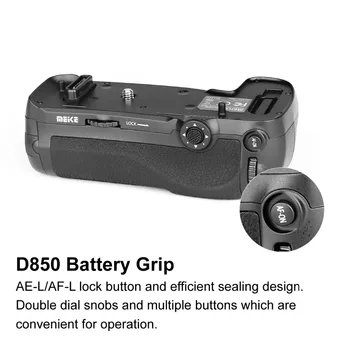 Meike MK-D850 de Fotografiere pe Verticală Power Pack Battery Grip pentru Nikon D850 Camere