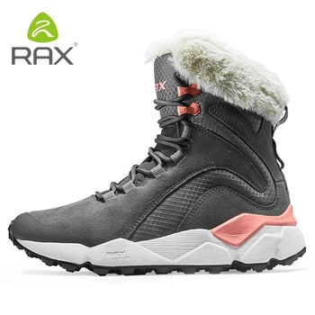 RAX femei Iarna Bocanci de Munte, Trekking Anti-alunecare Pantofi Respirabil, Moale, Confortabil Munte de zăpadă Pantofi cizme de zăpadă