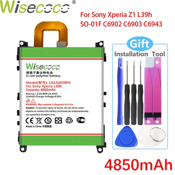 Wisecoco LIS1525ERPC 4850mAh Bateriei Pentru SONY Xperia Z1 L39h L39 C6902 C6903 C6916 C6943 AȘA-01F L39T L39U Telefon+Codul de Urmărire