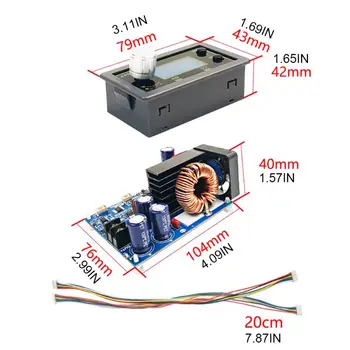 50V 20A 1000W CNC Pas-jos Modul de Alimentare cu Tensiune Constantă LCD Display Digital Reglabil DIY Modul de Putere