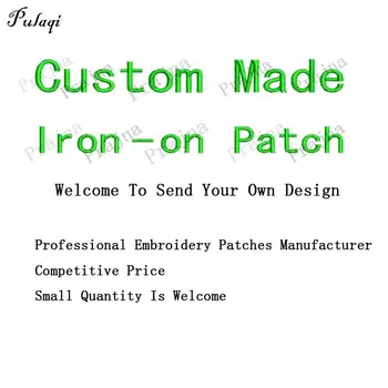 Pulaqi Personalizate de Fier Pe Patch-uri de Broderie Patch-uri Pentru Haine Autocolante Aplicatiile Insigne DIY Accesorii