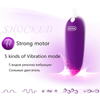 Durex Sex Anal Jucării Puternic Glont Vibrator USB Control G-Spot Masturbari Erotic Penis artificial Lesbiene Jucarii Mini Vibratoare pentru Bărbați/Femei