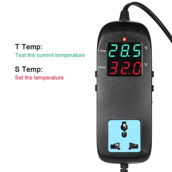 Control Electronic al Temperaturii Termostat LED Termostat de Reproducere Termocuplu Termostat cu Priza AC 90V - 250V