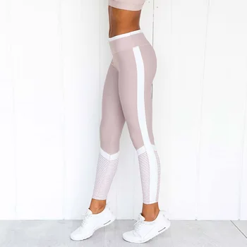 SALSPOR New Sosire Femei Sexy Yoga Pantaloni Casual Imprimat Push-Up Jogging Jambiere Transparent Mozaic iute Uscat Pantaloni sex Feminin