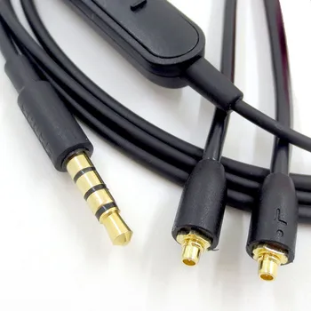 Înlocuire Cablu Audio Pentru Shure SE215 Căști MMCX Microfon Control Volum Cablul de Căști cu Fir Conector 23 AugT2