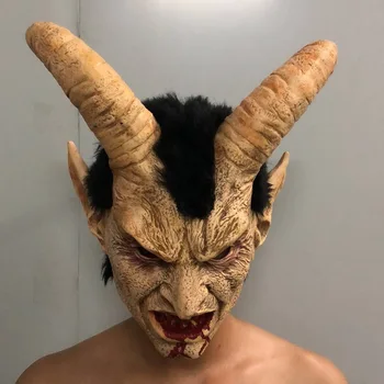 Înfricoșător masca demon, diavol, Lucifer Corn latex, Măști de Halloween film cosplay decor Festivalul de Aprovizionare Partid recuzită Adulți Oribil