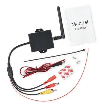 2.4 G Wireless Video Transmițător Receptor Kit Pentru Masina Din Spate Vedere Aparat De Fotografiat Invers Rezervă Stabilă A Semnalului Conexiunii Fără Fir