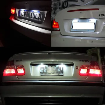 2 buc Led-uri Canbus Numărul de Înmatriculare Pentru BMW cu Numărul de Înmatriculare Lampă cu Lumină albă Pentru BMW E39 M5 E70 E71 X5 X6 M5 E90 E92 E93 M3