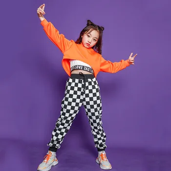 Copiii Hip Hop Îmbrăcăminte Tricou Crop Topuri Largi Jogger Pantaloni Pentru Fete Baieti Copii, Sala De Jazz, Spectacol De Dans Haine