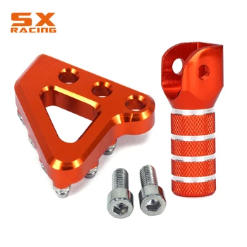 Orange CNC Pedalei de Frână Spate Pas Sfaturi Și Schimbătorul de Viteze Maneta Sfat Pentru KTM EXC SX SXF XC XCF XCW SMR LC4 125 150 250 350 450 530