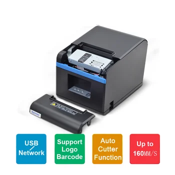 En-gros de 80mm Termică Primirea Facturii Imprimante Bucătărie POS Printer Cu Cutter Automat USB/Ethernet /bluetooth/Paralel prot