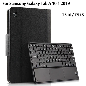 Wireless Bluetooth Tastatură Caz Pentru Samsung Galaxy Tab 10.1 2019 SM-T510 T510 T515 Tableta Caz Piele Stand Funda Acoperi