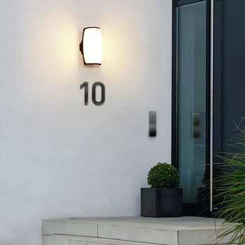 15cm Mare 3D Casa Moderna Numărul Ușa Adresa de Domiciliu Numere pentru Casa Digitală Ușa în aer liber Semn de 6 Inch. #7 În Vârstă De Bronz