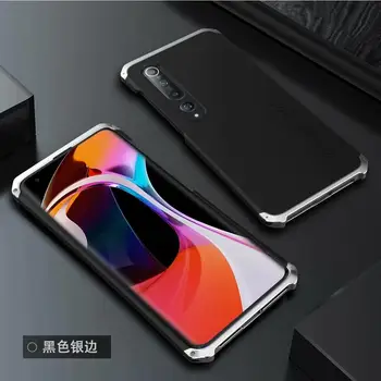 Caz Acoperire Pentru Xiaomi Mi 10/Km 10 Pro De Lux, Rezistenta La Socuri Carcasa De Metal Pentru Xiaomi Mi 10 Pro Ultra Silm Din Aliaj De Aluminiu Hibrid Acoperi