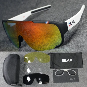 ELAX Ciclism ochelari de Soare Ciclism de Conducere de Funcționare Golf, Pescuit, Sporturi în aer liber Bărbați Femei ochelari de Soare Cadru Jumătate O Bucată de Turnare