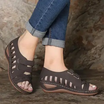 2020 Femei Vara sandale Sandale Confortabile Super Moale Premium Ortopedice Tocuri Joase Sandale de Mers pe jos Corector Cusion