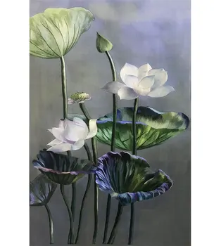 DIY Mătase de Dud Suzhou Seturi de Broderie Modele Imprimate Manual Kituri de lotus