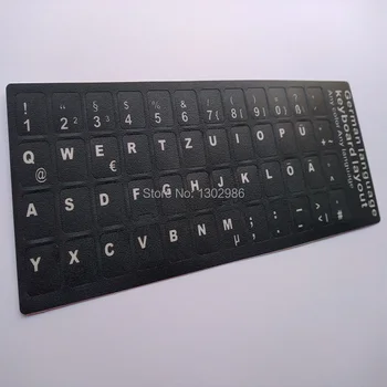 500pcs/lot German Keyboard Layout Autocolante Pentru Laptop/Desktop de Calculator Tastatura 10 inch Sau Mai Tablet PC DHL