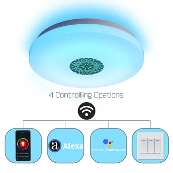 În 2020, NOUL Smart Moderne Lumina Plafon Wifi Control Vocal Potrivit Pentru Lliving Room Dormitor, Bucatarie, măsurarea intensității luminoase de Culoare LED Lampă de Plafon