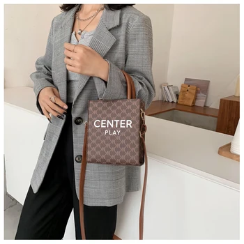 Queenie Sac de Moda din Piele PU Găleată Geanta Cross Body Bag Geanta de Umar Pentru Femei 2020 de Lux de Designer Geantă de mână Sac de Mesager