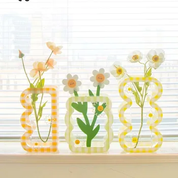 Carouri Daisy Soare Minunat De Flori Uscate Ins Stil Acrilice Decorative Vaza