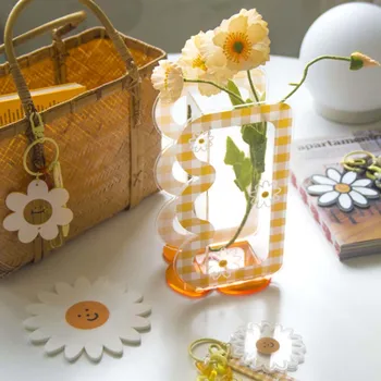 Carouri Daisy Soare Minunat De Flori Uscate Ins Stil Acrilice Decorative Vaza