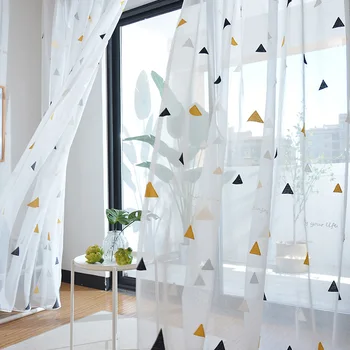Stil Nordic Tul Perdele pentru Copii, Dormitor, Sufragerie Copii Tratamente Fereastra Pur Voile pentru Bucatarie Draperii Panouri