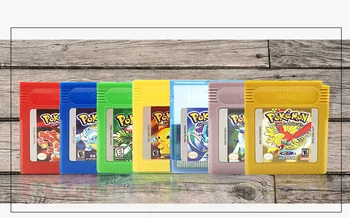 Pokemon Jocuri GBC Serie de 16 Biți Video Cartuș Joc Consola Carte de Joc de cărți Clasic Colecta Colorate Versiunea în Limba engleză
