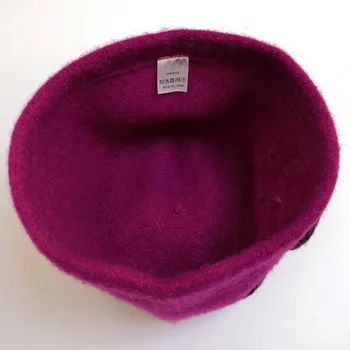 Noi Femeile Fedoras Lână Pură Dom Pălării De Iarnă Pentru Femei Floral Casual Brand Cald, Doamnă Toamnă Floppy Moale Fete Fedoras