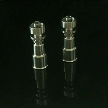 Grade2 de sex Feminin 10mm&14mm si 14mm&18mm 2 în 1 Funcție Dublă Domeless Titan Cuie pentru bongs sticlă de sticlă barbotor narghilea 0C