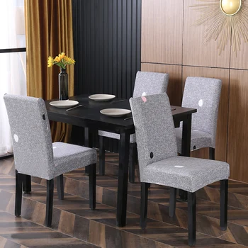 Frunze imprimate întinde acoperă scaun pentru sala de mese birou, scaun banchet protector material elastic fotoliu acoperi