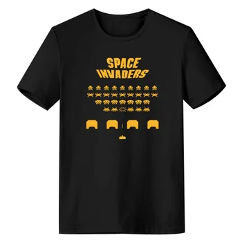 Ready Player One Tricou Space Invaders T-Shirt cu Maneci Scurte din Bumbac Casual, O-neck Tee Shirt Barbati Adulti Femei de Îmbrăcăminte de Vară