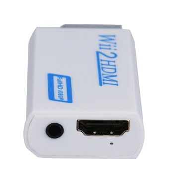 Pentru Wii la HDMI 720P 1080P Convertor Mini de 3,5 mm Adaptor HDTV Wii2HDMI Audio Video Full HD de Ieșire CA