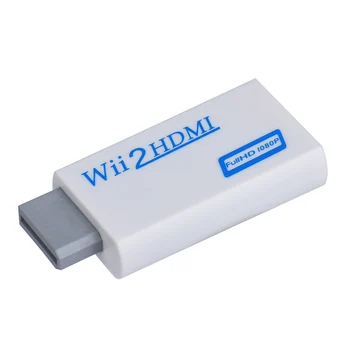 Pentru Wii la HDMI 720P 1080P Convertor Mini de 3,5 mm Adaptor HDTV Wii2HDMI Audio Video Full HD de Ieșire CA
